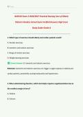 NUR163 Exam 2 &vert; 2026&sol;2027 &vert; Practical Nursing Care of Elderly Patients &vert; Hondros College &vert; Actual Exam Verified Answers &vert; High Score Grade A  Guide &vert; LPN&sol;LVN Gerontology & NCLEX-PN&reg; Prep &vert; Downloadable PDF