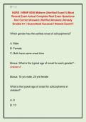NURS &sol; NRNP 6550 Midterm &vert;&vert;Verified Exam&excl;&excl;&vert;&vert; Most  Recent Exam Actual Complete Real Exam Questions  And Correct Answers &lpar;Verified Answers&rpar; Already  Graded A&plus; &vert; Guaranteed Success&excl;&excl; Newest Exam&excl;&excl;&excl; 