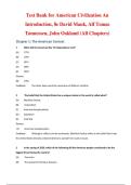 Test Bank for American Civilization 8th Edition &vert; Mauk&comma; T&oslash;nnessen & Oakland Test Bank &vert; Verified Questions & Answers All Chapters