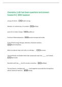 Chemistry 1128 Test Exam questions and answers  Graded A&plus;&vert; 2026 Updated 
