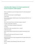 Chemistry 1041&colon; Chapters 12-13 Exam questions and  answers Graded A&plus;&vert; 2026 Updated 