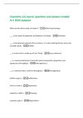 Chemistry 121 Exam1 questions and answers Graded  A&plus;&vert; 2026 Updated 