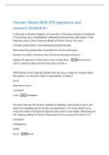 Chronic Illness NUR 235 questions and  answers Graded A&plus; 