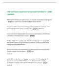 CML test Exam questions and answers Graded A&plus;&vert; 2026  Updated 
