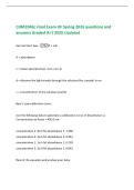 CHM2046L Final Exam UF Spring 2026 questions and  answers Graded A&plus;&vert; 2026 Updated 