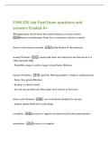 CHM 205 Lab Final Exam questions and  answers Graded A&plus;