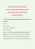 NR 546 Final Exam &vert; 2026&sol;2027 &vert; Advanced Pharmacology Psychopharmacology PMHNP &vert; Actual Exam Questions with Verified Answers & Detailed Rationales &vert; NGN Grade A&plus; Study Guide &vert; Psychiatric Mental Health NP Board Prep &vert; Downloadable PDF