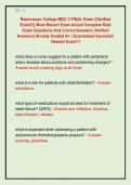 Rasmussen College MDC 3 FINAL Exam &vert;&vert;Verified  Exam&excl;&excl;&vert;&vert; Most Recent Exam Actual Complete Real  Exam Questions And Correct Answers &lpar;Verified  Answers&rpar; Already Graded A&plus; &vert; Guaranteed Success&excl;&excl;  Newest Exam&excl;&excl;&excl;