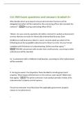 CLC 059 Exam questions and answers Graded A&plus; 