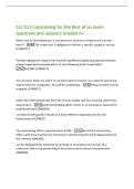 CLC 011 Contracting for the Rest of Us Exam  questions and answers Graded A&plus; 