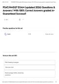 PSAT&sol;NMSQT EXAM &lpar;updated 2026&rpar; Questions & Answers &vert; With 100&percnt; Correct Answers graded A&plus; Guaranteed Success&excl;&excl;