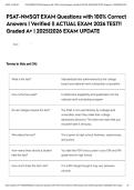 PSAT&sol;NMSQT EXAM &lpar;updated 2026&rpar; Questions & Answers &vert; With 100&percnt; Correct Answers graded A&plus; Guaranteed Success&excl;&excl;