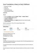 HSCO 502 Quiz&colon; Foundations&comma; Infancy to Early Childhood &vert; Score 94&sol;100 &vert; Liberty University
