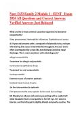 Nurs 5433 Family 2 Module 1 - EENT   Exam 2026 All Questions and Correct Answers Verified Answers Just Released