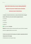 WGU C207 Objective Assessment 2026&sol;2027 &ndash; Data Driven Decision Making &vert; Verified Answers with Detailed Rationales &vert; Grade A Study Guide &vert; Business Analytics & Data Management &vert; Downloadable PDF
