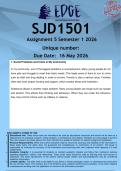 SJD1501 Assignment 5 &lpar;ANSWERS&rpar; Semester 1 2026 - DISTINCTION GUARANTEED