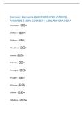 Common Elements QUESTIONS AND VERIFIED  ANSWERS &vert;100&percnt; CORRECT &vert; ALREADY GRADED A
