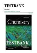 test bank for Chemistry 9th Edition Zumdahl all 22 chapters complete