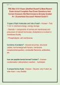 TRU Biol 2131 Exam &vert;&vert;Verified Exam&excl;&excl;&excl;&vert;&vert; Most Recent  Exam Actual Complete Real Exam Questions And  Correct Answers &lpar;Verified Answers&rpar; Already Graded  A&plus; &vert; Guaranteed Success&excl;&excl; Newest Exam&excl;&excl;&excl; 
