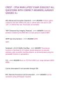 CREST - CPSA MAIN LATEST EXAM 2026&sol;2027 ALL QUESTIONS WITH CORRECT ANSWERS&vert; ALREADY GRADED A&plus;