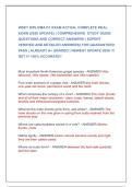 WSET DIPLOMA D1 EXAM ACTUAL COMPLETE REAL  EXAM &lpar;2026 UPDATE&rpar; &vert; COMPREHESIVE  STUDY GUIDE  QUESTIONS AND CORRECT ANSWERS &lpar; EXPERT  VERIFIED AND DETAILED ANSWERS&rpar; FOR QUARANTEED  PASS &vert; ALREADY A&plus; GRADED &vert; NEWEST UPDATE 2026 &excl;&excl;&excl;  GET IT 100&percnt; ACCURATE&excl;&excl;  