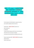 NUR 172 exam 1 QUESTIONS AND VERIFIED CORRECT ANSWERS GRADED A&plus; -LATEST 2026-2027- 100- GUARANTEED PASS&period;docx