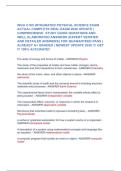 WGU C165 INTEGRATED PHYSICAL SCIENCE EXAM  ACTUAL COMPLETE REAL EXAM 2026 UPDATE &vert;  COMPREHESIVE  STUDY GUIDE QUESTIONS AND  WELL ELABORATED ANSWERS &lpar;EXPERT VERIFIED  AND DETAILED ANSWERS&rpar; FOR QUARANTEED PASS &vert;  ALREADY A&plus; GRADED &vert; NEWEST UPDATE 2026 &excl;&excl;&excl; 