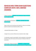 EDHD320 MID-TERM EXAM QUESTIONS COMPLETE WITH 100&percnt; VERIFIED ANSWERS
