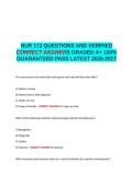 NUR 172 QUESTIONS AND VERIFIED CORRECT ANSWERS GRADED A&plus; -LATEST 2026-2027- 100- GUARANTEED PASS&period;docx