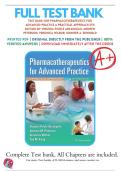 test bank for Pharmacotherapeutics for Advanced Practice&comma; 5th Edition  all 56 chapters  complete