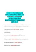 NUR 172 IV Therapy Exam 1 &semi;Hondros Nur 172 exam 1&semi;Med Surg NUR 172 Exam 1 &semi;NUR 172 Final Exam Hondros QUESTIONS AND VERIFIED CORRECT ANSWERS GRADED A&plus; -LATEST 2026-2027- 100- GUARANTEED PASS&period;docx