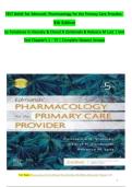 Pharmacology for the Primary Care Provider 5th Edition Test Bank &vert; Chapters 1-73 &vert; Verified Questions & Answers