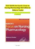 Test Bank for Karch&rsquo;s Focus on Nursing Pharmacology 9th Edition &ndash; Full Questions for Efficient Exam Prep