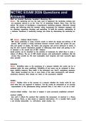 NCTRC EXAM 2026 Questions and Answers
