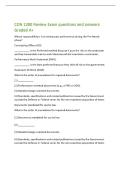 CON 1200 Review Exam questions and answers  Graded A&plus; 