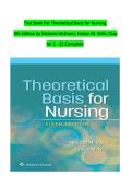 Test Bank for Theoretical Basis for Nursing 6th Edition McEwen & Wills &vert; All Chapters 1&ndash;23