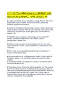 CLC 222 COMPREHENSIVE ASSESSMENT 2026 QUESTIONS AND SOLUTIONS GRADED A&plus;