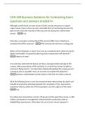 CON 200 Business Decisions for Contracting Exam  questions and answers Graded A&plus; 
