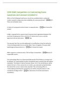 CON 0160 Competition in Contracting Exam  questions and answers Graded A&plus; 