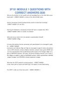 3F151 MODULE 1 QUESTIONS WITH CORRECT ANSWERS 2026