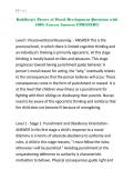 Kohlberg-s Theory of Moral Development Questions with 100&percnt; Correct Answers UPDATED&excl;&excl;&excl;&period;