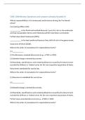 CON 1200 Review Questions and answers already Graded A&plus;  