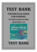 Theoretical Basis for Nursing 3rd Edition Test Bank McEwen Wills Questions & Answers Guide &vert; ISBN 978-1605473239