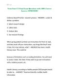 Term Four C7 Final Exam Questions with 100&percnt; Correct Answers UPDATED&excl;&excl;&excl;&period;