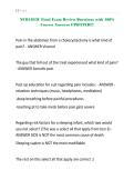 NUR1023C Final Exam Review Questions with 100&percnt; Correct Answers UPDATED&excl;&excl;&excl;&period;