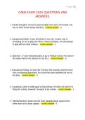 CANS Exam 2025 Questions and Answers &ndash; Complete Practice Questions for Exam Prep and Review