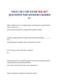 NACE CIP 1 CBT EXAM 2026-2027 QUESTIONS AND ANSWERS GRADED A&plus;