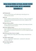 WGU D268 RRM3 ACTUAL EXAM PAPER 2026 QUESTIONS WITH ANSWERS GRADED A&plus;