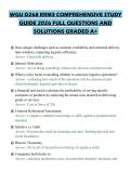 WGU D268 RRM3 COMPREHENSIVE STUDY GUIDE 2026 FULL QUESTIONS AND SOLUTIONS GRADED A&plus;