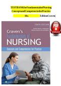 Test Bank for Fundamentals of Nursing&colon; Concepts and Competencies for Practice 10th Edition by Craven &ndash; Complete Exam Prep